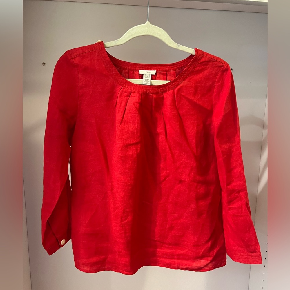 J Crew Linen Blouse